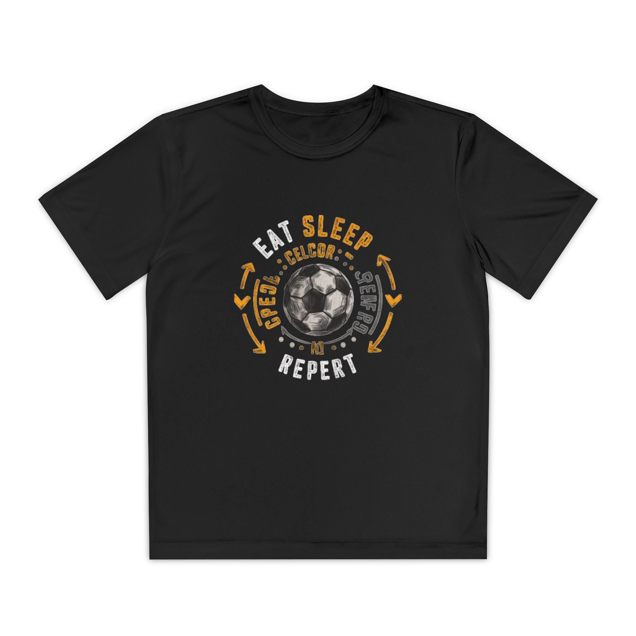 Eat Sleep Soccer Repeat Youth Competitor Tee